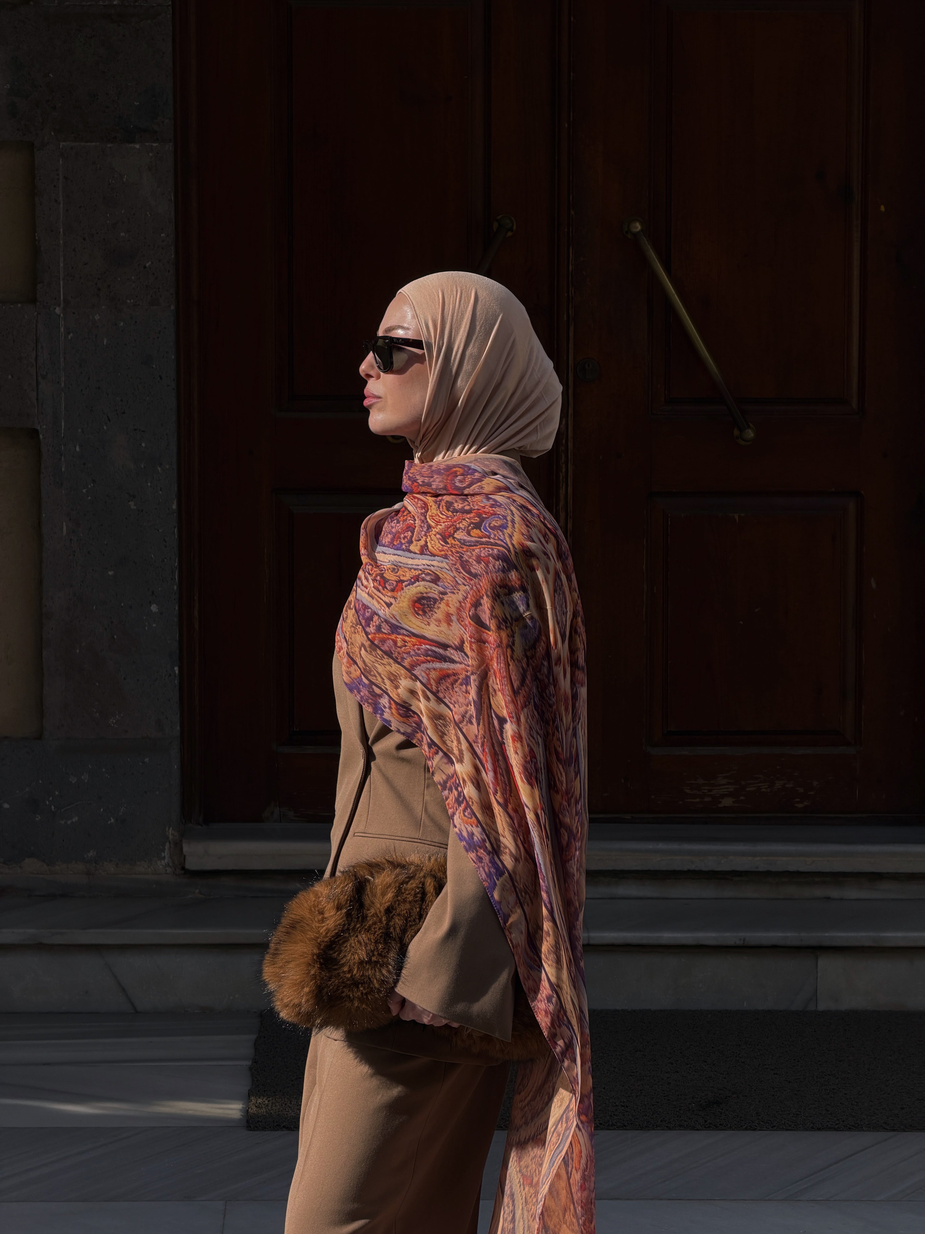 Velora İpek Krep Şal