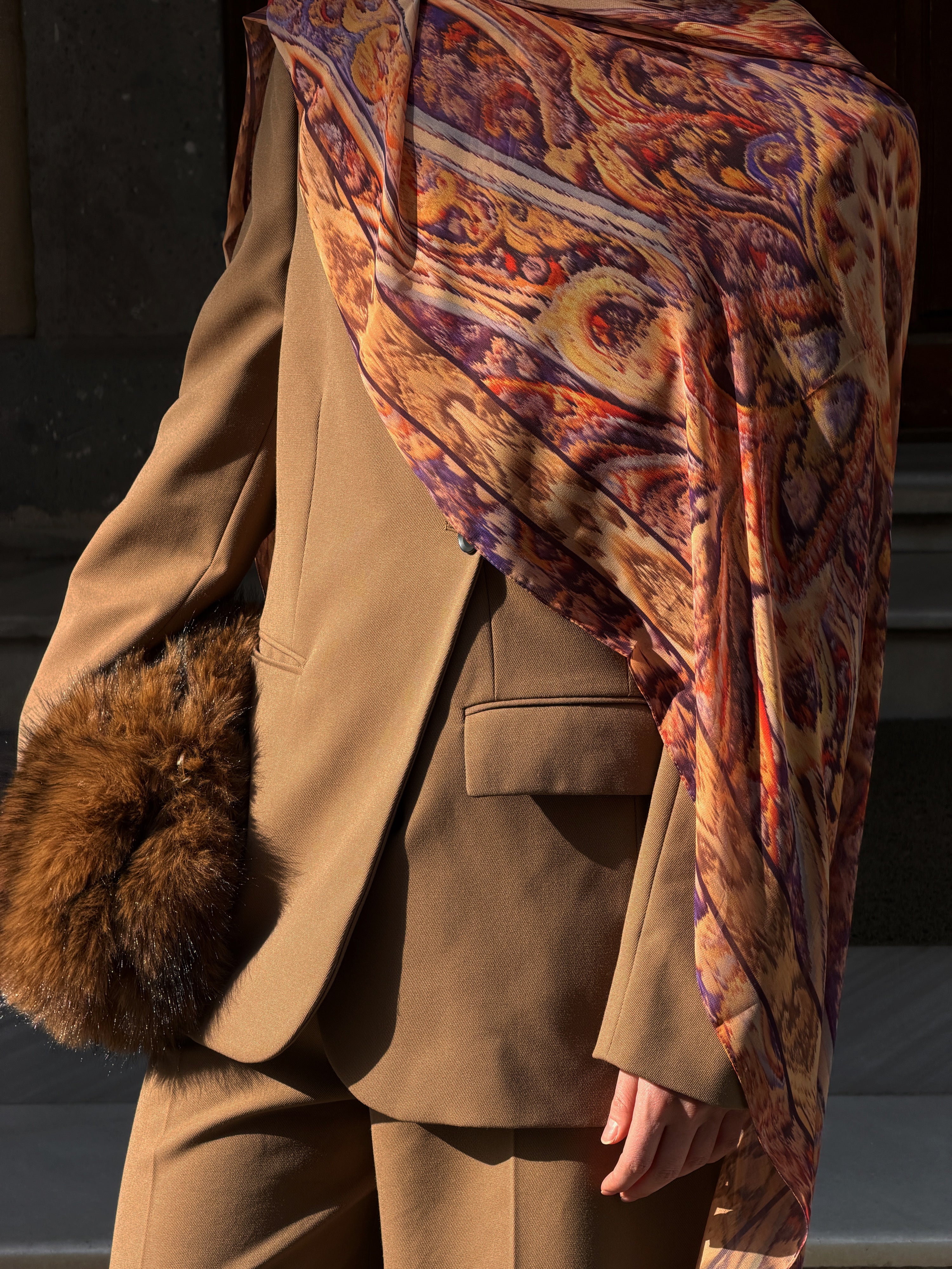 Velora İpek Krep Şal