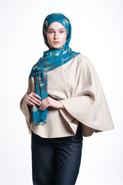 Floris İpek Krep Şal