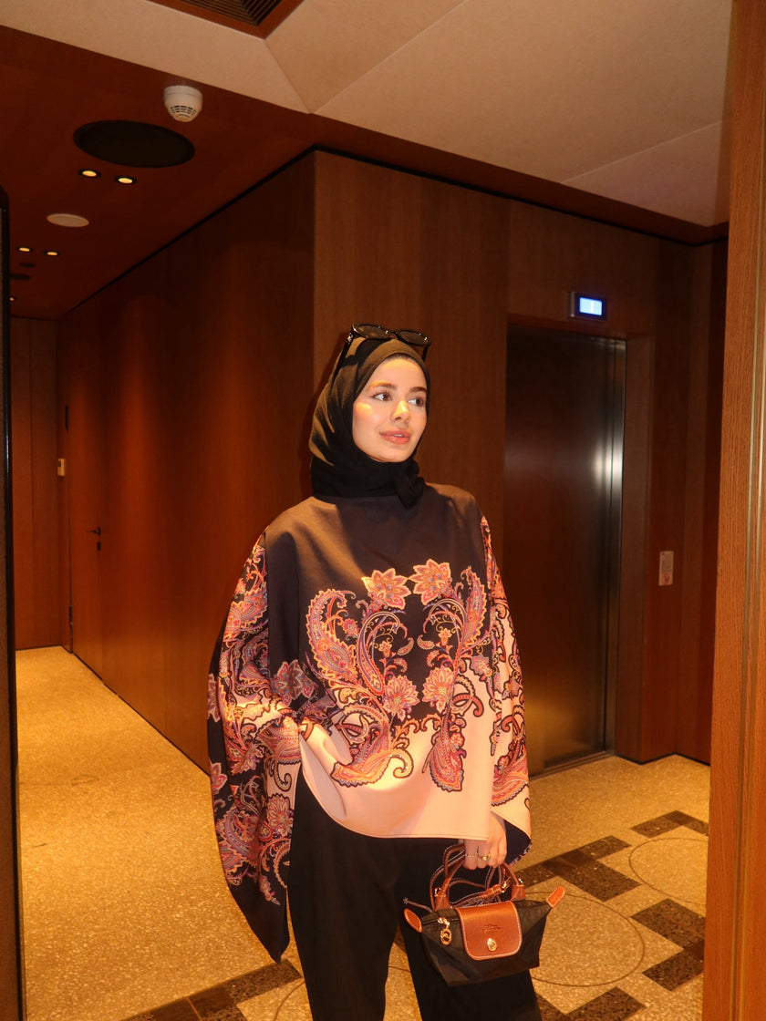 Bohemian Patterned Poncho